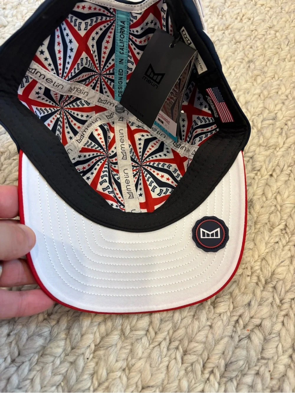 NWT Melin The Legend Americana Hydro Baseball Cap Navy Patriotic Classic
